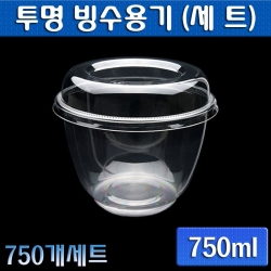 일회용빙수용기(PET빙수컵,플라스틱밀폐)DS-302 도토리빙수/중/400개세트