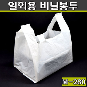 비닐봉투(도시락포장,일회용쇼핑백)M-280/100매1봉