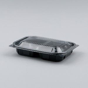 DL-603-1(블랙)샐러드도시락,투명 반찬포장용기/600개세트