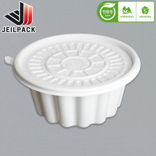 친환경 냉면용기 미니탕 JH-195(화이트)400개세트
