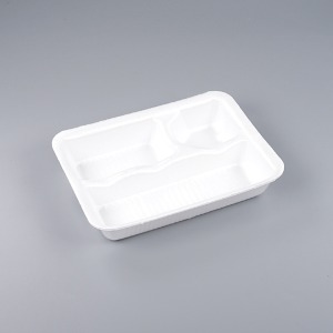 PSP 용기 화이트 접시형 3칸김밥 일회용 JY 박스1000개